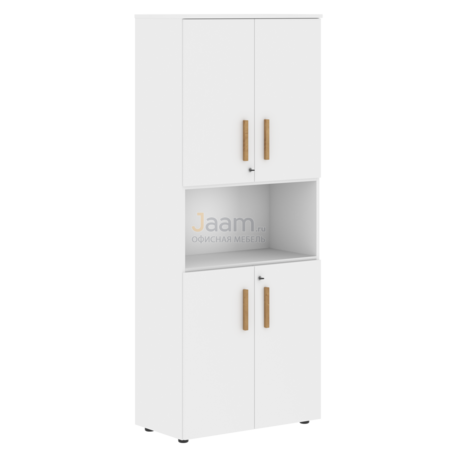 Мебель для персонала Офисный шкаф с 2-мя комплектами глухих малых дверей FHC 80.4(Z)