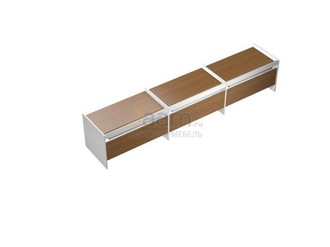 Мебель для персонала Рабочая станция на опорах ДСП (3х140) c ProSystem КВ 1202-3 БН