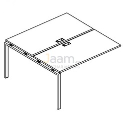 Мебель для персонала Секция стола рабочей станции на металлокаркасе UNO Б1 175-1 БП