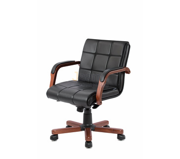 Кресло для руководителя Верона/Д кожа LUX нестандарт/база дерево