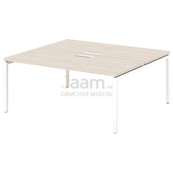Мебель для персонала Стол-тандем на металлокаркасе S-523