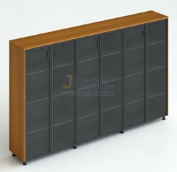 Кабинет руководителя Офисный шкаф комбинированный для документов 270/3 ДСП Тик