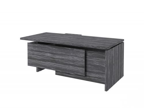 Стол руководителя с опорной тумбой Festus FB-119R.DD 1800x1900x750 (Древесина Графит)