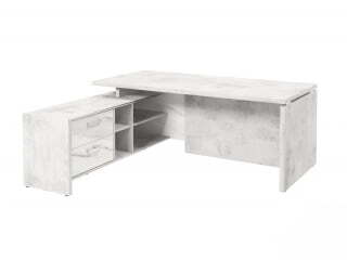 Стол руководителя с опорной тумбой Festus FI-119L.GG 1800x1900x750