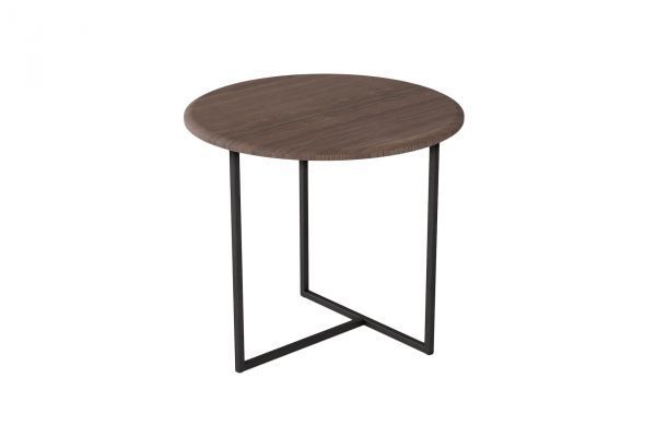 Стол журнальный Альбано АЛБ 550x550x500 (Акация/Черный)