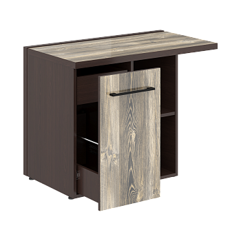 Тумба приставная левая в кабинет руководителя серии Morris MCRT 1055L 1000x550x750