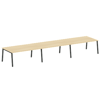 Стол для переговоров (3 столешницы) на А-образном м/к Metal System Style БА.ПРГ-3.5 5400x1235x750