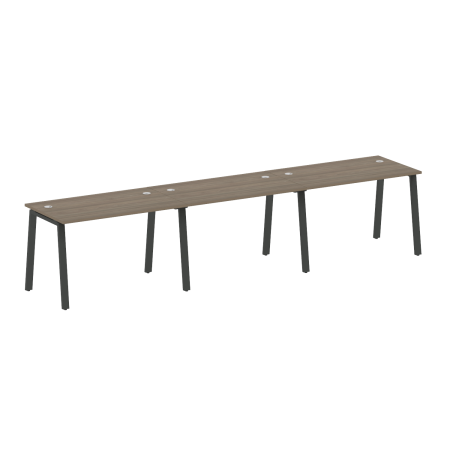 Рабочая станция на 3 рабочих места на А-образном м/к Metal System Style БА.СМ-3.2 3600x720x750
