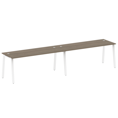 Рабочая станция на 2 рабочих места на А-образном м/к Metal System Style БА.СМ-2.5 3600x720x750