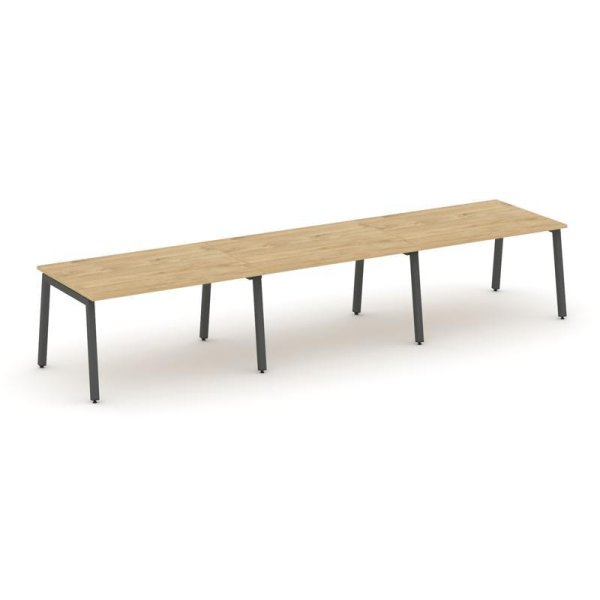 Стол переговорный SN-5A.SPRG-023.3 (4410х980х750) (Тиквуд Светлый/Металл Антрацит)