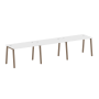 Рабочая станция на 3 рабочих места на А-образном м/к Metal System Style БА.СМ-3.2 3600x720x750