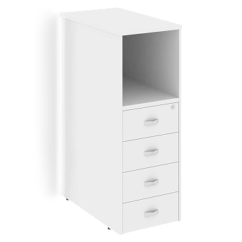 Тумба с подсветкой 4 ящика завершающая, левая Onix O.R-TV-4.SL 436x767x1185