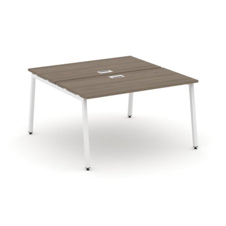 Рабочая станция 2-х сторонняя SN-4A.DRS-013 (1380х1432х750) (Вяз Благородный/Металл Белый)