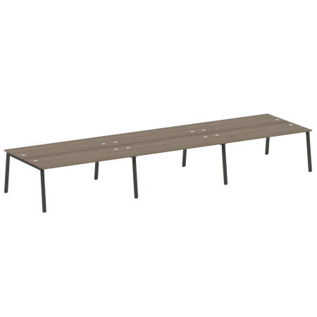 Рабочая станция на 6 рабочих места на А-образном м/к Metal System Style БА.СМ-6.5 5400x1475x750