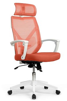 Офисное кресло Oliver RCH W-203AC Белый пластик | Оранжевый