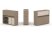 Тумба двойная + низкая надставка ES.NB.2N-10 (1500х410х1135)
