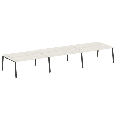 Рабочая станция на 6 рабочих места на А-образном м/к Metal System Style БА.СМ-6.5 5400x1475x750