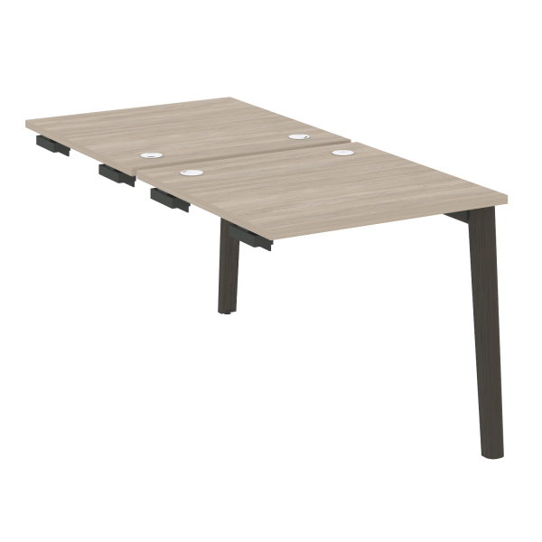 Стол-приставка двойной на деревянных опорах Onix Wood OW.D.SPR-0.8 780x1635x750