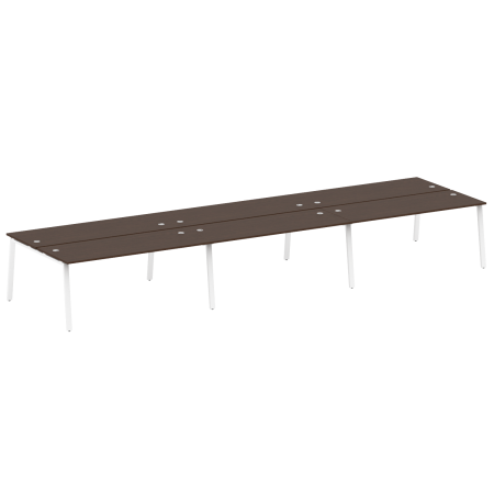 Рабочая станция на 6 рабочих места на А-образном м/к Metal System Style БА.СМ-6.5 5400x1475x750