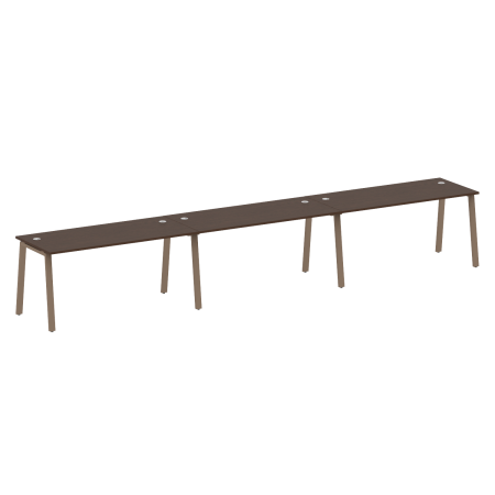 Рабочая станция на 3 рабочих места на А-образном м/к Metal System Style БА.СМ-3.4 4800x720x750