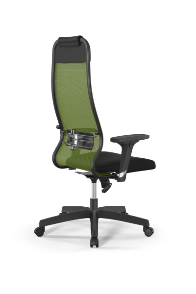 Кресло для руководителя Метта Sit 10 B1-111D - X2+UMF(X1) /Ub00/Wh00/D02P(M09.B02.G15.W01)