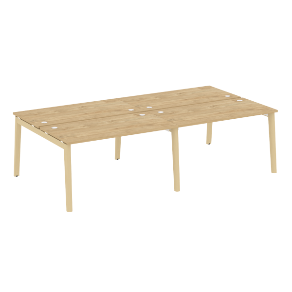 Рабочая станция на деревянных опорах Onix Wood OW.D.RS-4.3.7 2760x1475x750