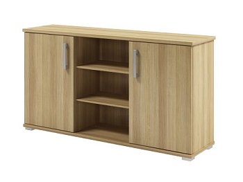 Приставной шкаф к 2 столам, с установкой фронтального экрана Space S-687 1354x350x730