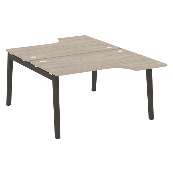 Рабочая станция на деревянных опорах Onix Wood OW.D.SA-2 1380x1995x750