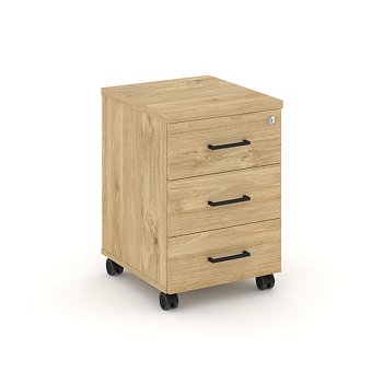 Тумба мобильная 3 ящика стандартные колеса SN.TM-002 (416х460х611)