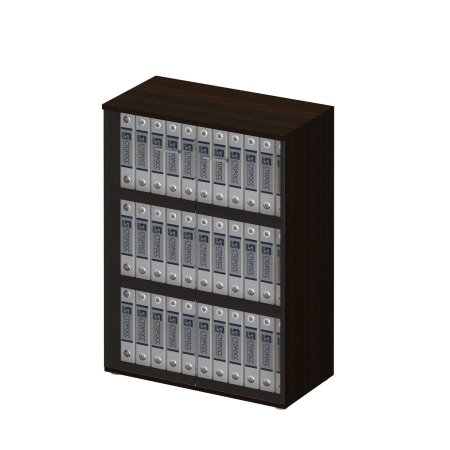 Шкаф средний дверцы тонированное стекло Талант 969 800x450x1230 (Венге тёмный)