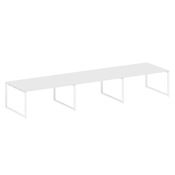 Переговорный стол 3 столешницы Metal System Style БО.ПРГ-3.4 4800x1235x750