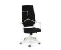 Кресло офисное / IQ / (white+black) белый пластик / черная ткань