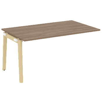 Проходной наборный элемент переговорного стола на деревянных опорах Onix Wood OW.NPRG-4 1580x980x750