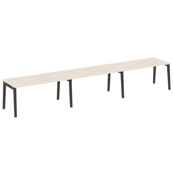 Рабочая станция на деревянных опорах Onix Wood OW.RS-3.4.8 4740x800x750
