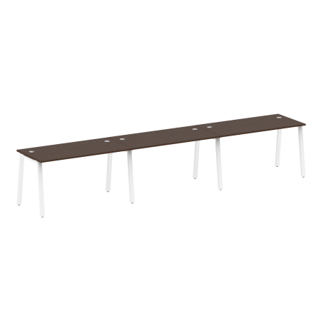 Рабочая станция на 3 рабочих места на А-образном м/к Metal System Style БА.СМ-3.3 4200x720x750