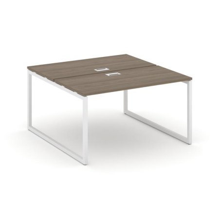 Рабочая станция 2-х сторонняя SN-4O.DRS-013 (1380х1432х750) (Вяз Благородный/Металл Белый)