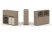 Тумба двойная + низкая надставка ES.NB.2N-9 (1500х410х1135)