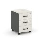 Тумба мобильная 3 ящика стандартные колеса SN.TM-002 (416х460х611)