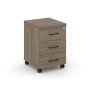 Тумба мобильная 3 ящика стандартные колеса SN.TM-002 (416х460х611)