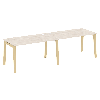 Рабочая станция на деревянных опорах Onix Wood OW.RS-2.3.8 2760x800x750