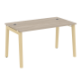 Стол руководителя на деревянных опорах Onix Wood Direct OW.SRR-3.8 1380x800x750