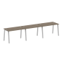 Рабочая станция на 3 рабочих места на А-образном м/к Metal System Style БА.СМ-3.2 3600x720x750
