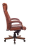 Кресло руководителя T-9924WALNUT светло-коричневый Leather EiCHel кожа крестов. металл/дерево