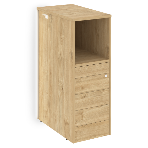 Тумба с подсветкой 5 ящиков TIP-ON завершающая, правая Onix O.R-TV-5TIP.SR 436x767x1185