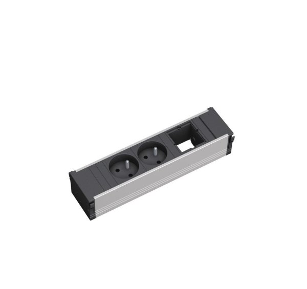CONI small розетблок 2+1п (СЕРО-ЧЕРНЫЙ)