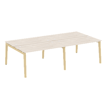 Рабочая станция на деревянных опорах Onix Wood OW.D.RS-4.3.7 2760x1475x750
