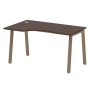 Стол криволинейный левый Metal System Style БА.СА-2 Л 1400x900x750