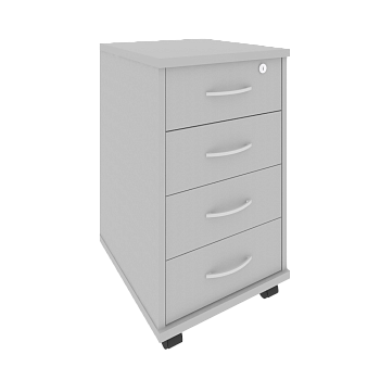 Тумба подкатная 4 ящ. фолдинг в комплекте Riva А.ТМ-4F 420x450x708
