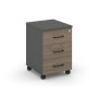 Тумба мобильная 3 ящика стандартные колеса SN.TM-002 (416х460х611)
