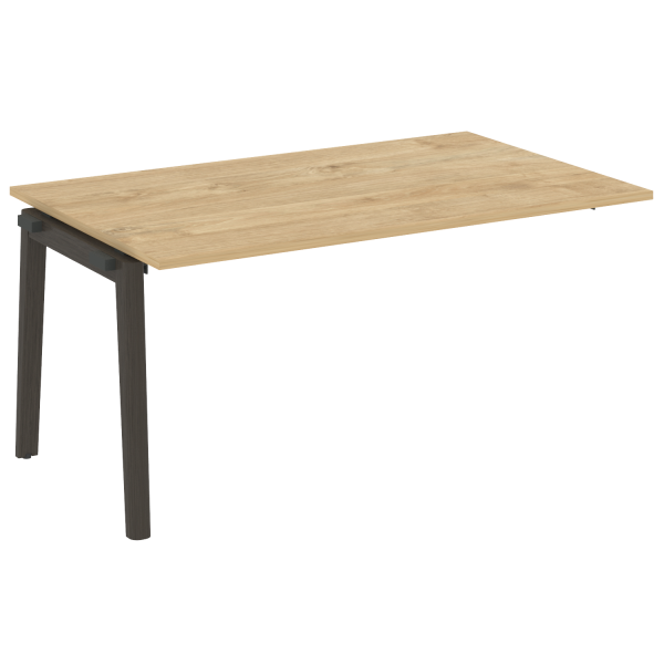 Проходной наборный элемент переговорного стола на деревянных опорах Onix Wood OW.NPRG-4 1580x980x750